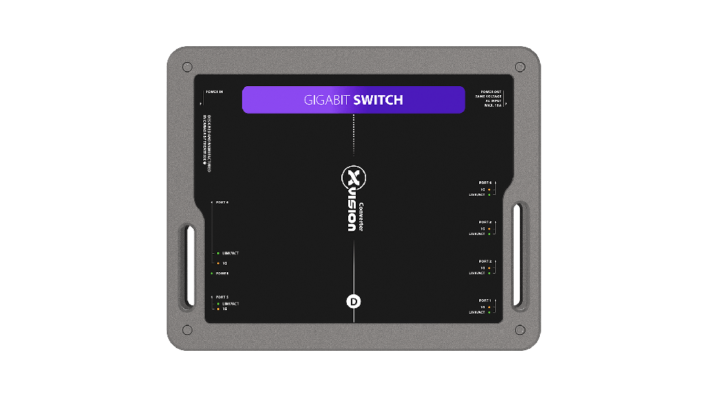 XVISION 5 Port Gigabit Network Switch - PT1 In/Thru 