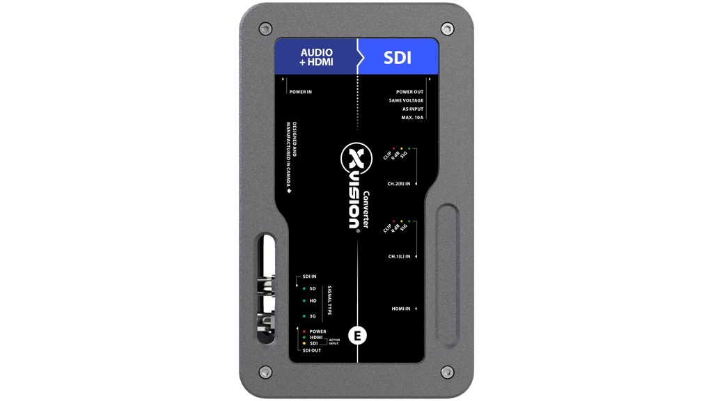 XVISION Audio Embedder - HDMI1.2/3G-SDI + Audio to 3G-SDI -  PT1 In/Thru