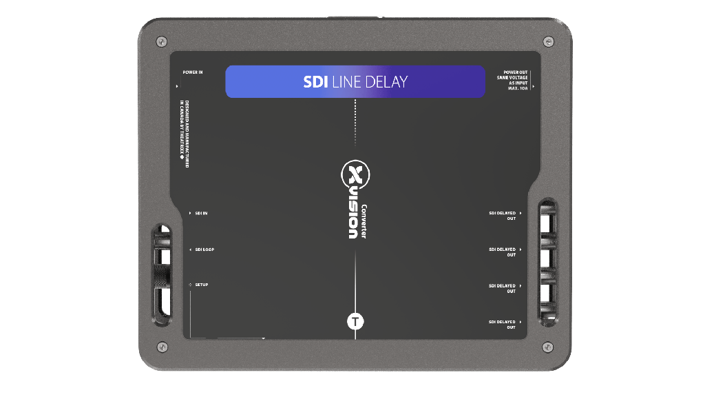 XVISION 3G-SDI Line Delay - Integrated DA 1:4 - PT1 In/Thru