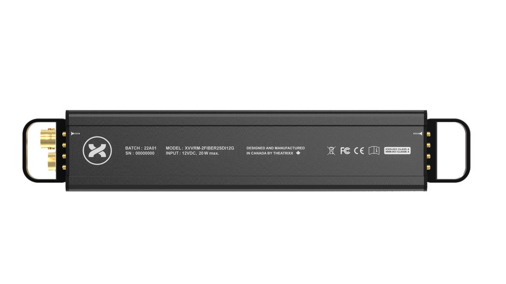 XVISION Reversible Module - Dual Channel Fiber to 12G-SDI