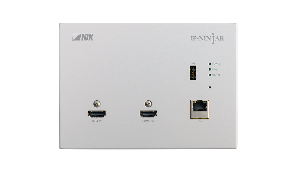 4K@60 Wallplate HDMI Encoder Fiber model with "White" plate