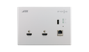 4K@60 Wallplate HDMI Encoder CAT model with "White" plate