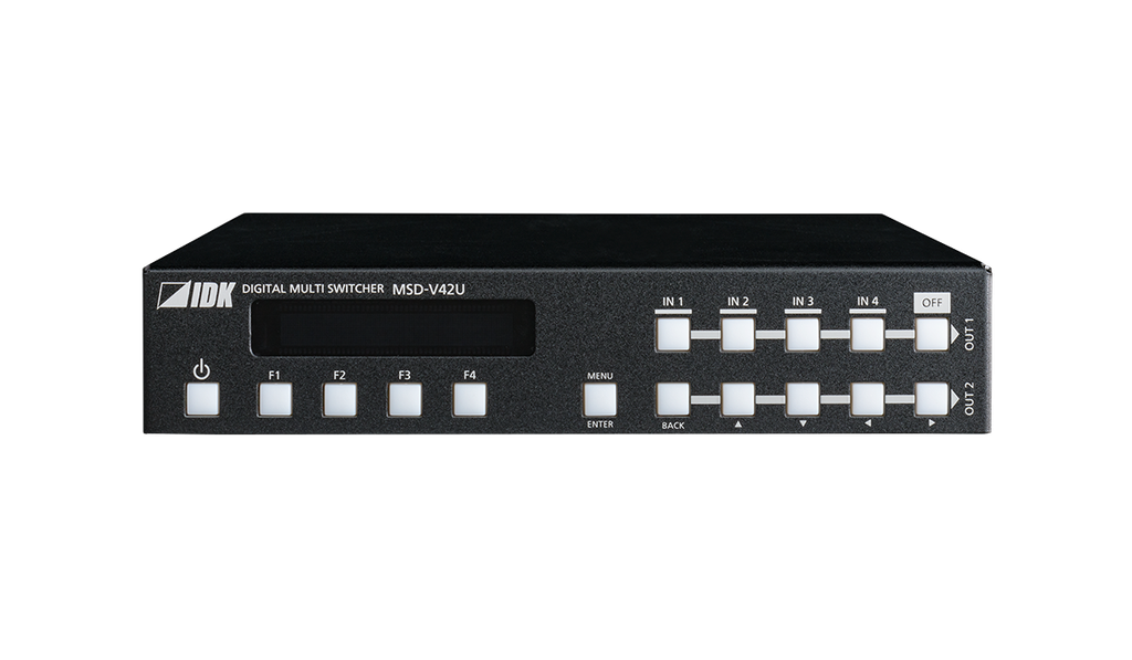 4K@60 Digital Multi Switcher with 4 Inputs and 2 Outputs, SDVoE Output model