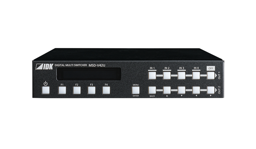 4K@60 Digital Multi Switcher with 4 Inputs and 2 Outputs, HDBaseT Output model