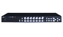 4K@60 Digital Multi Switcher with 6 Inputs and 2 Output, SDVoE Output Fiber model 