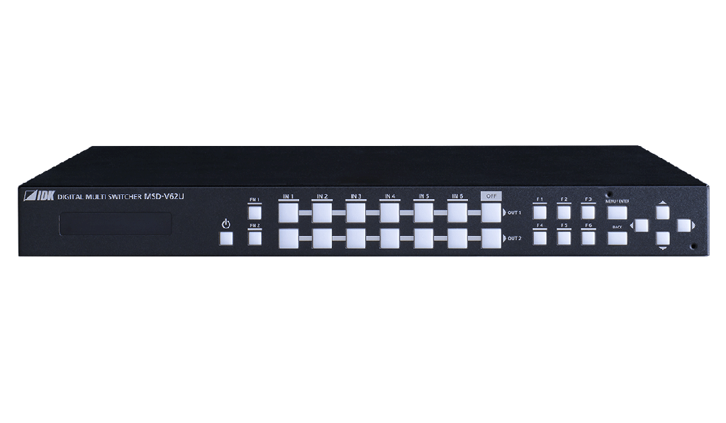 4K@60 Digital Multi Switcher with 6 Inputs and 2 Outputs, HDBaseT Output model