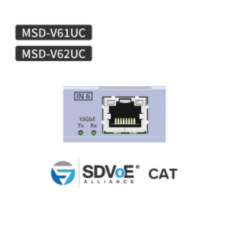 MSD-V6 Series SDVoE Modular Input CAT model