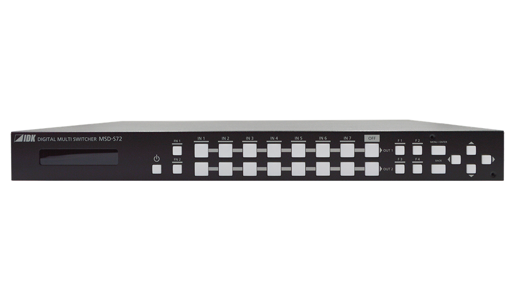 Digital Multi Switcher with 7 Inputs & 2 Outputs