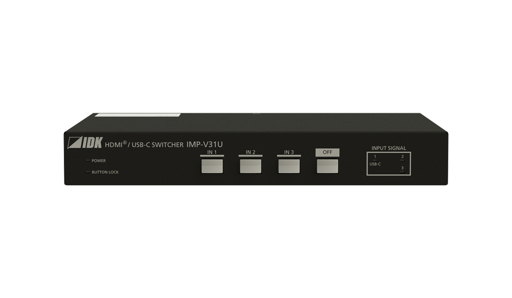 4K@60 HDMI/USB-C (Alt Mode) Switcher with 3 Inputs & 1 Output