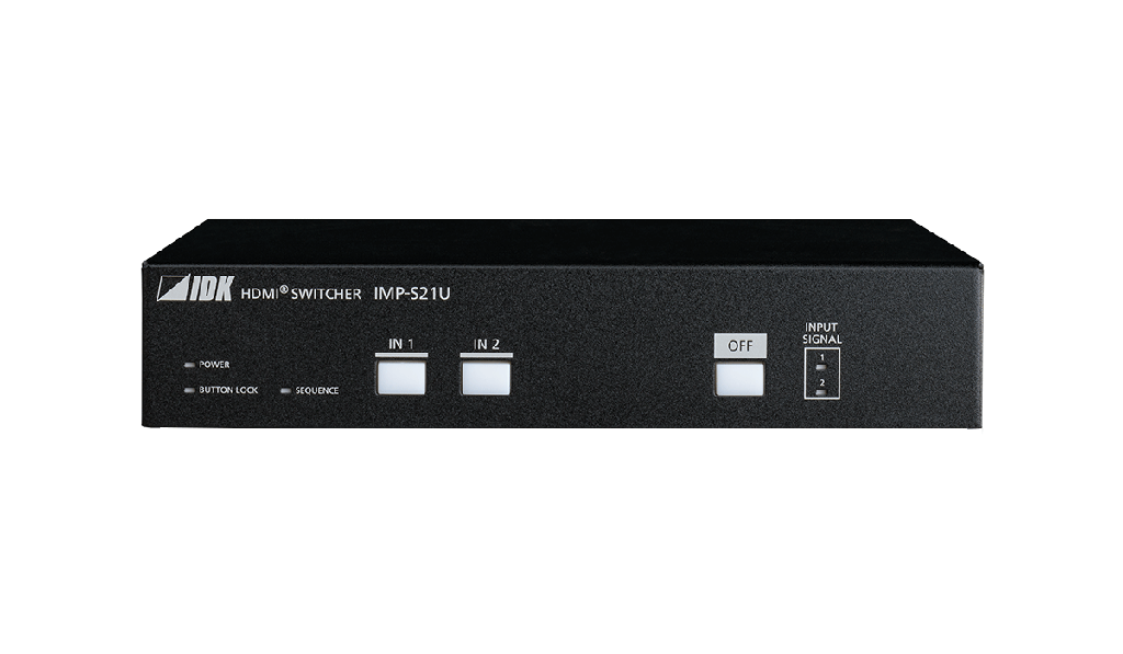 4K@60 HDMI Switcher with 2 Inputs & 1 Output