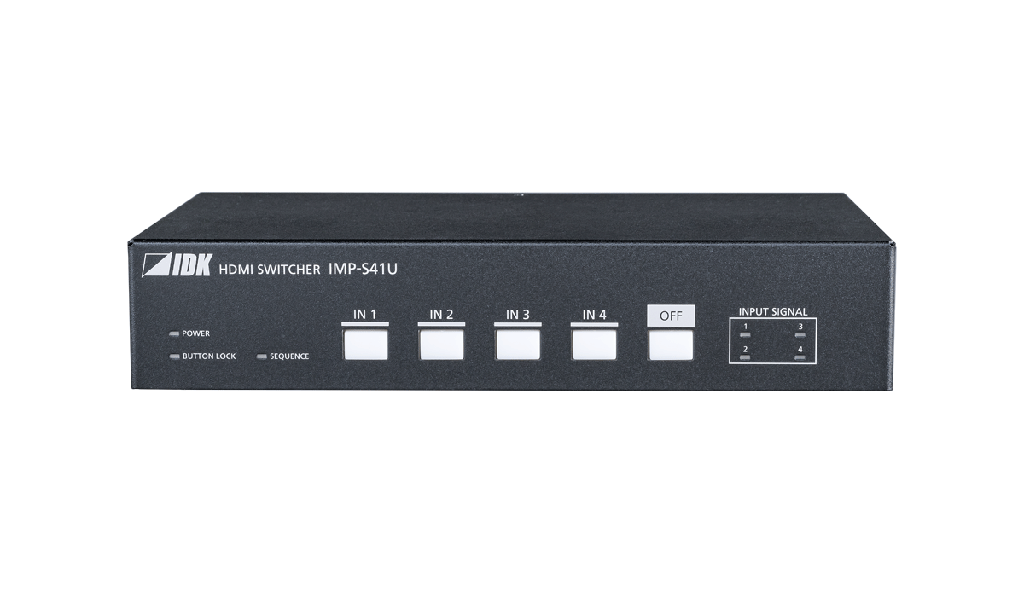 4K@60 HDMI Switcher with 4 Inputs & 1 Output