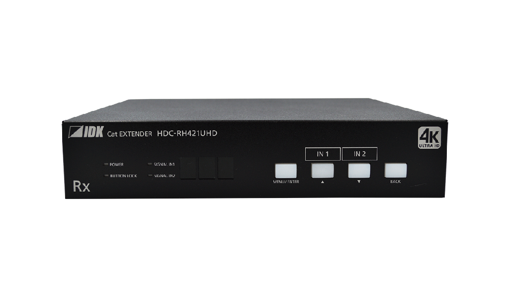 4K@60 HDBaseT Receiver with 2 Inputs & 5 Outputs