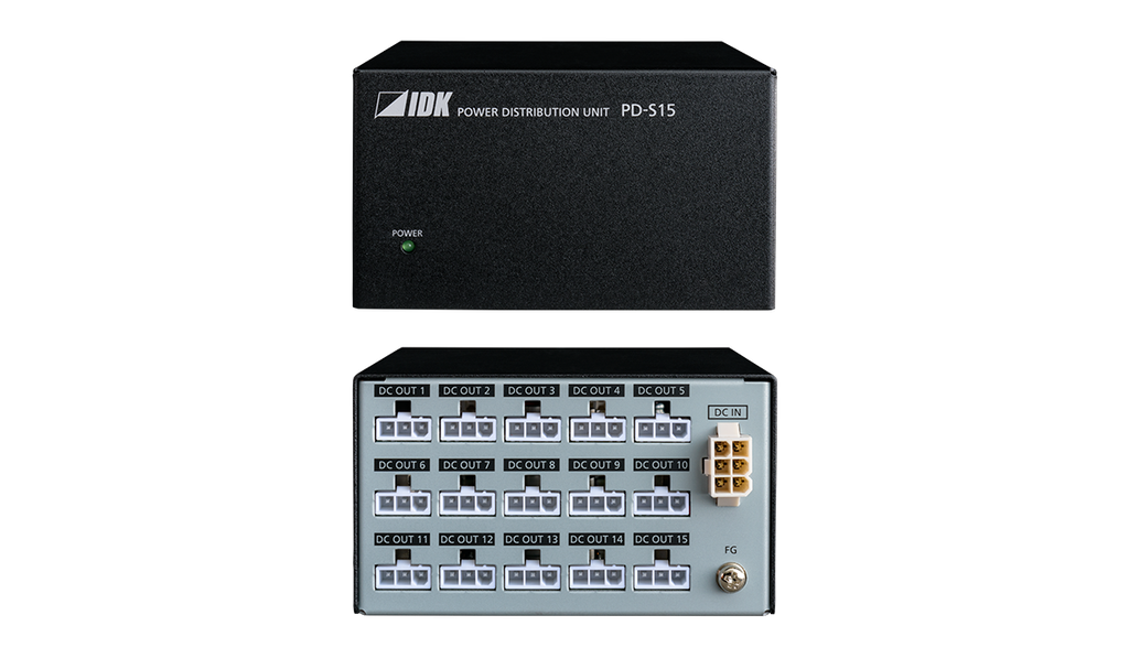 Power Distribution Unit with 5/12 V, 15 Outputs