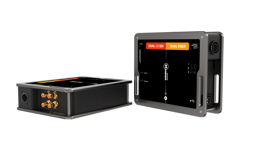 XVISION Dual Channel 12G-SDI to Fiber - PT1 In/Thru 