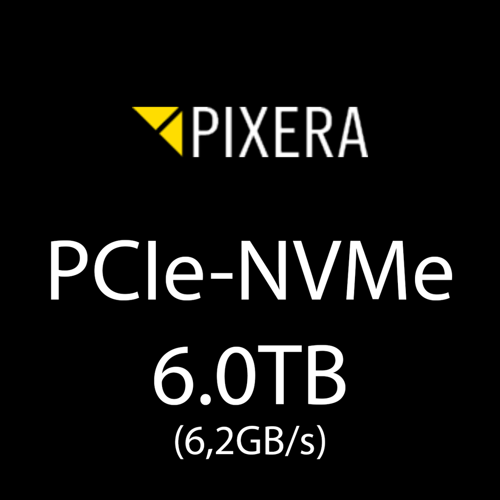 PCIe-NVMe 6.0TB
(6,2GB/s)