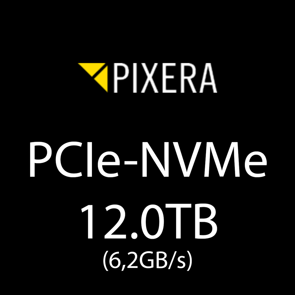 PCIe-NVMe 12.0TB
(6,2GB/s)