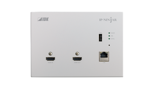 [NJR-P01UFW-T] 4K@60 Wallplate HDMI Encoder Fiber model with "White" plate