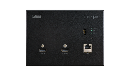 [NJR-P01UFW-T-B] 4K@60 Wallplate HDMI Encoder Fiber model with "Black" plate