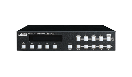 [MSD-V42UT] 4K@60 Digital Multi Switcher with 4 Inputs and 2 Outputs, HDBaseT Output model