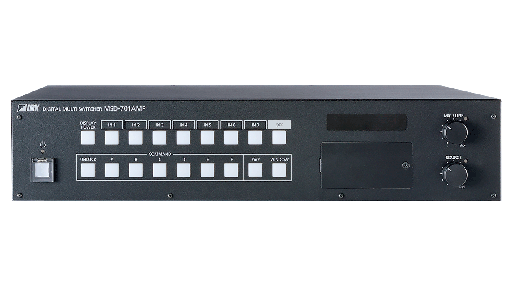 [MSD-701AMP] Digital Multi Switcher with Integrated Audio Power Amplifier /7 Inputs & 1 Output