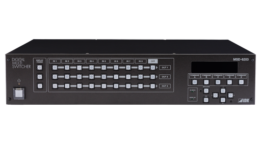 [MSD-6203] 4K Digital Multi Switcher with 8 Inputs & 3 Outputs, Standard model