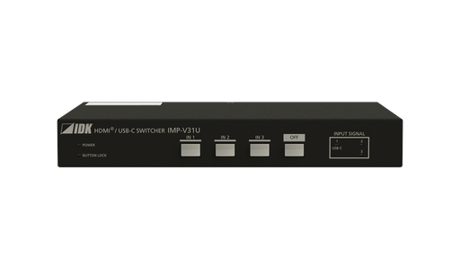 [IMP-V31U] 4K@60 HDMI/USB-C (Alt Mode) Switcher with 3 Inputs & 1 Output