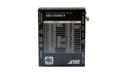 [DDC-03UHD-A] 4K@60 HDMI EDID Emulator/Cable Equalizer