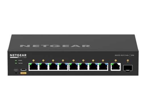 [GSM4210PD-100EUS] NETGEAR AV Line M4250-9G1F-PoE+